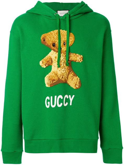 replica gucci teddy bear shirt|gucci bear hoodie.